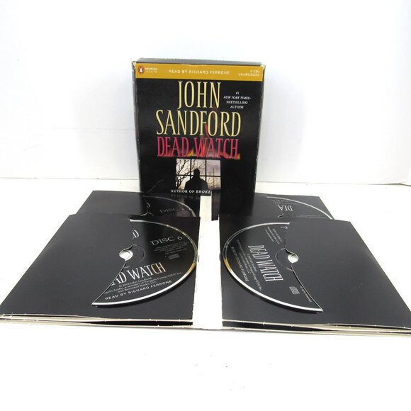 John Sandford Penguin Audio Audiobooks Lot of 2 Invisible Prey and Dead Watch - Picture 5 of 6